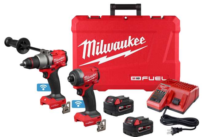 Image of a set of Milwaukee tools