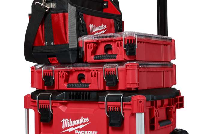 Milwaukee Accessories photo gallery showcasing various tools.