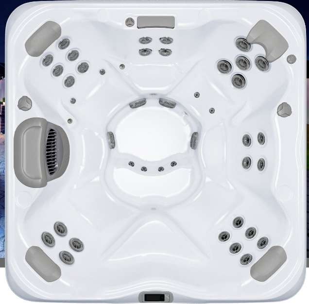 The Bullfrog X7 Select Spa Callout.