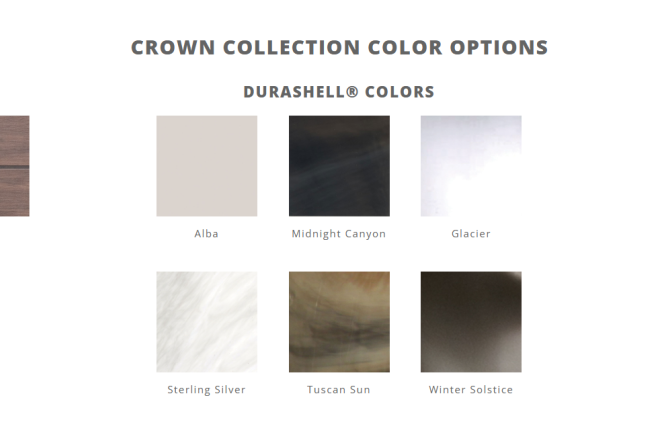 Crown Series Spas Color Options