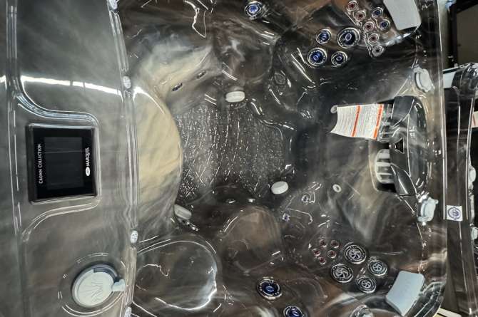 The Crown Destiny Spa from an interior view.