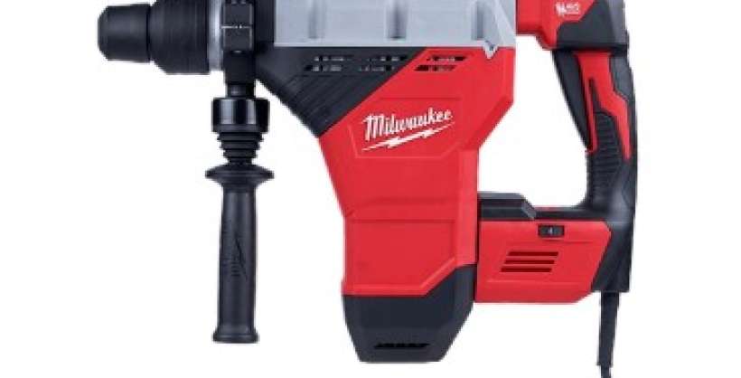 A product listing for a rental Milwaukee Hammer Drill.