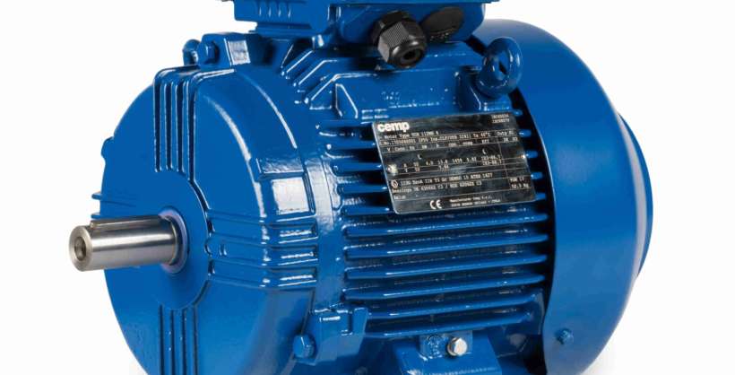 IEC Metric Motor Stock Photo.