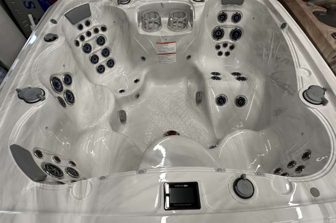 A Crown series spa interior product shot.