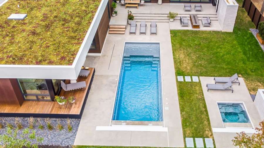 Imagine Pools freedom with splashed in ice silver.