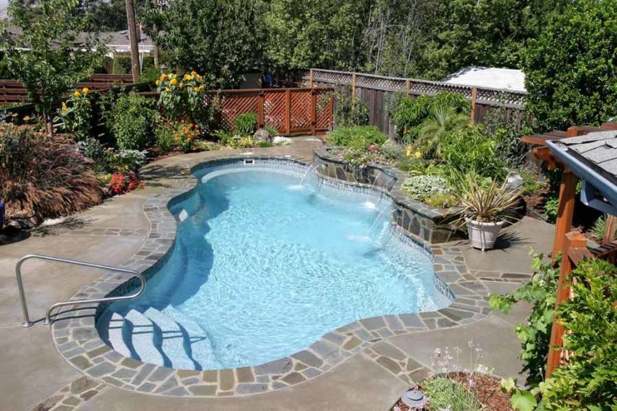 Laguna Fiberglass Pools Outdoors.