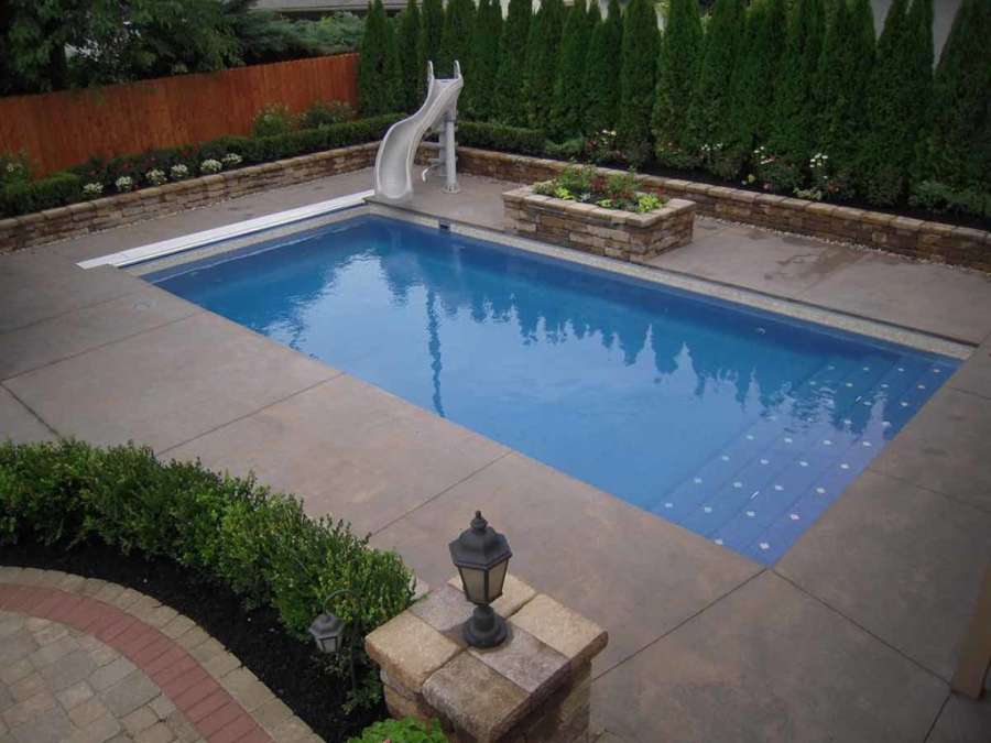 Lake Shore Fiberglass Pools Outside