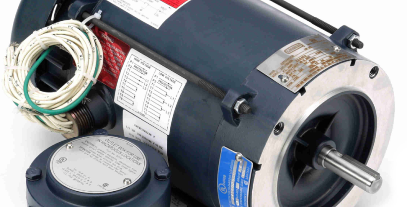 Lesson Explosion Proof motor stock photo.