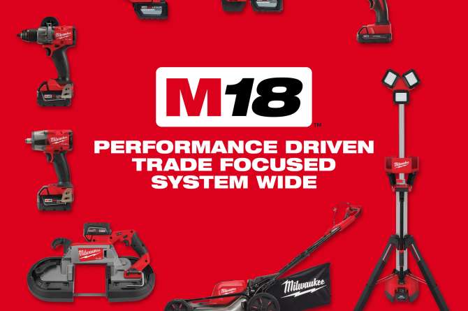 Images of all the power tools a batter system will power