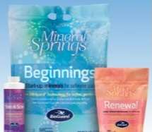 An advertisement for the Mineral Springs System.