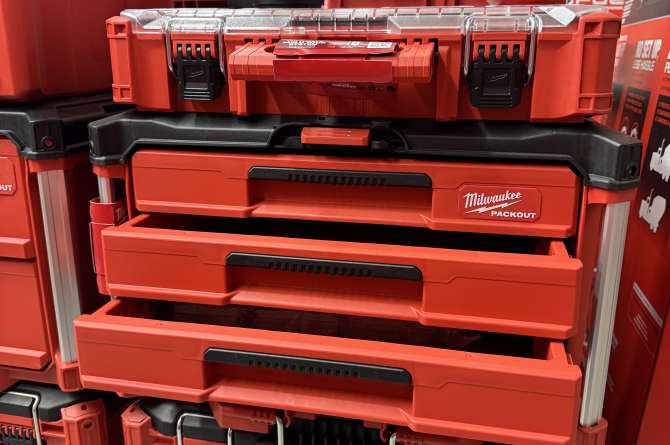 Milwaukee Accessories photo gallery showcasing various tools.