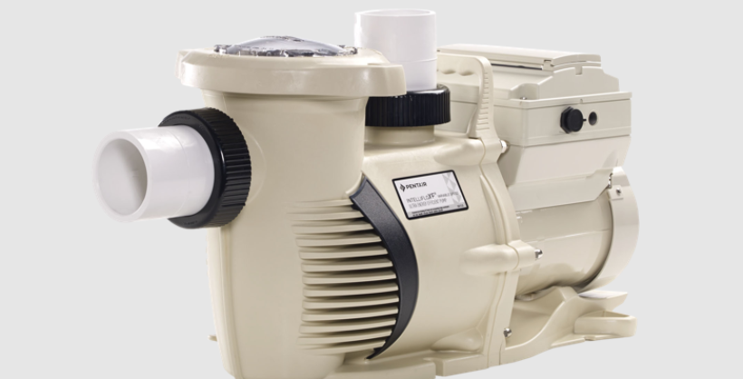 A stock photo of a Pentair pool pump.