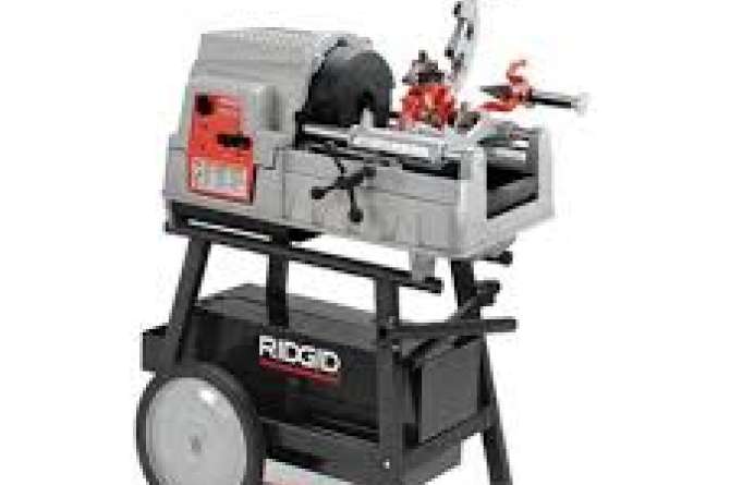 A ridgid pipe threader.