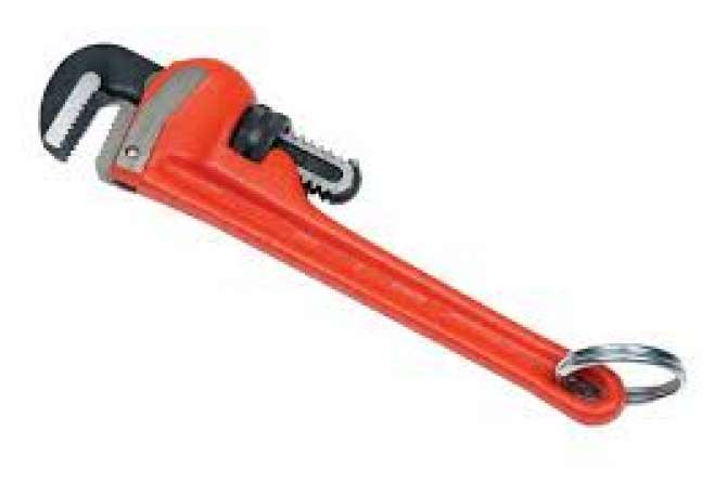 A ridgid pipe wrench.