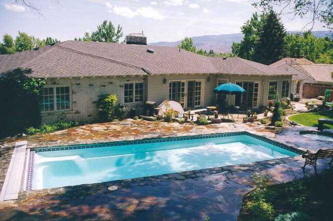 St. Thomas Fiberglass Pools Outdoors.