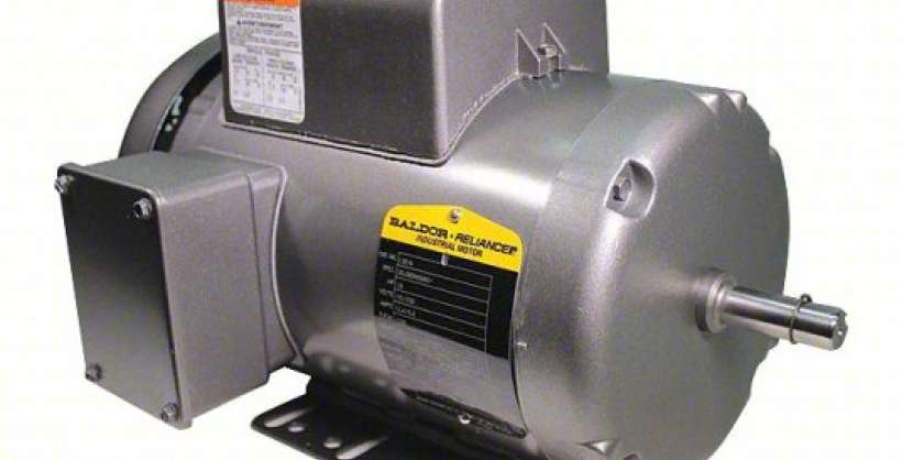 Baldor Air Compressor stock photo.